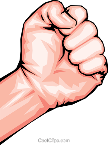 Raised Fist Clip Art At Clker Clenched Fist Full Size Png Download Seekpng