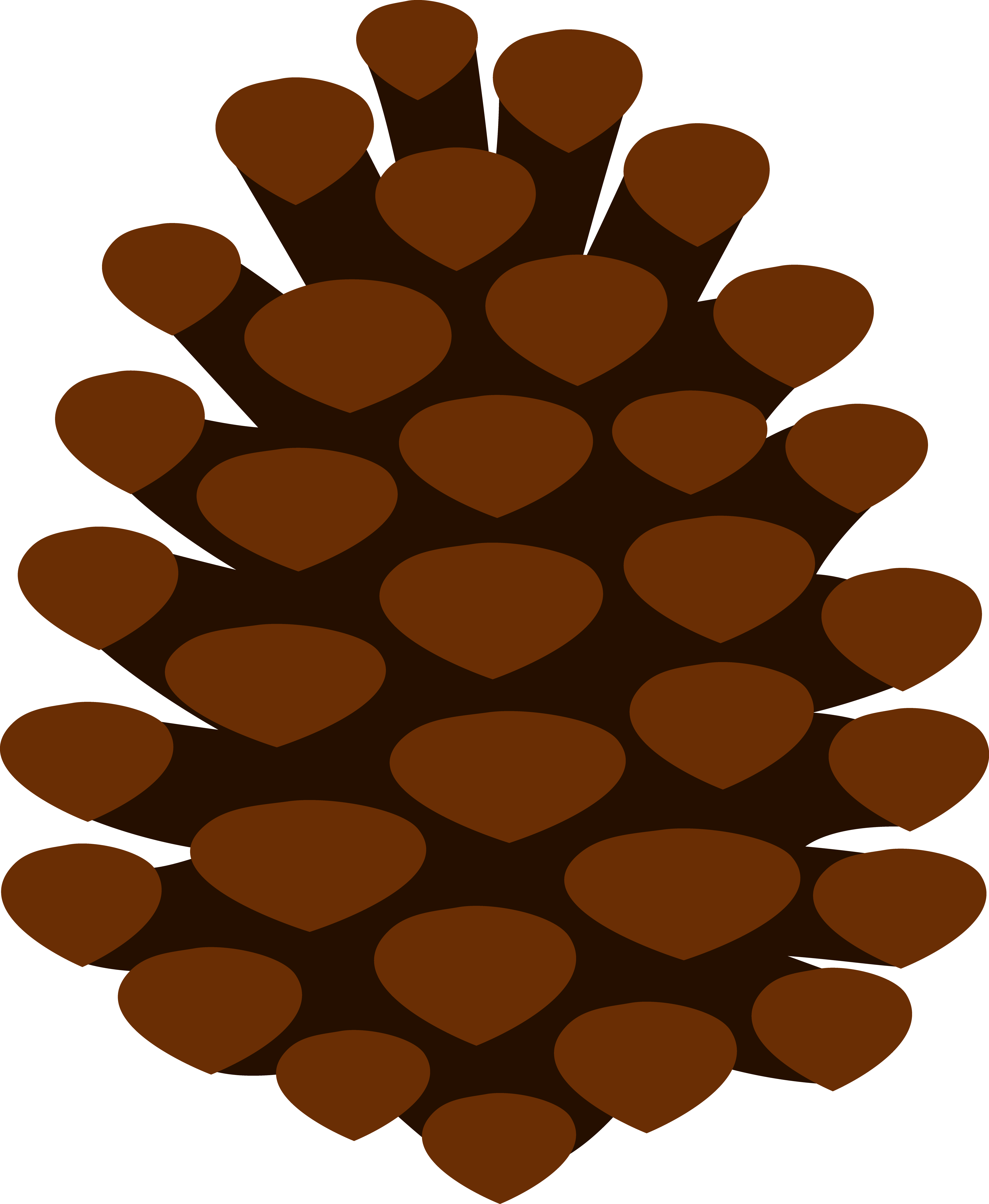Clip Art Pine Cone - Pinecone Clipart (4654x5663), Png Download