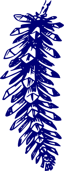 Pine Cone Clip Art (222x590), Png Download