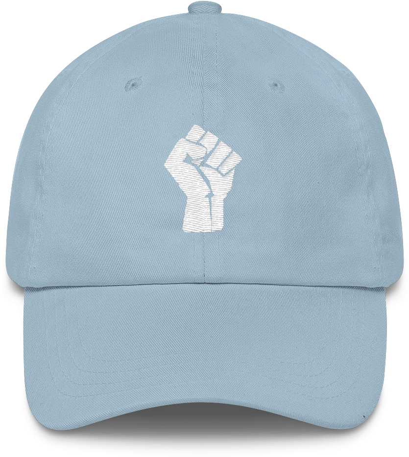 Raised Fist Hat - Partial 3d Puff Embroidery (1000x1000), Png Download