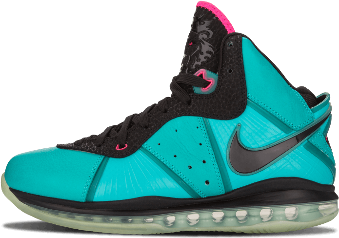 Nike Lebron 8 - 12.5 Shoes Retro / Black 417098 401 (1000x600), Png Download