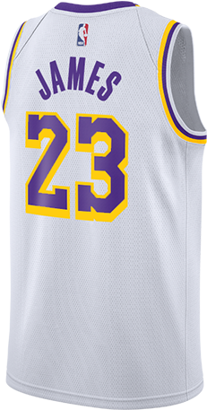 Los Angeles Lakers Youth Lebron James Association Edition - Los Angeles Lakers Lebron James Jersey (500x667), Png Download