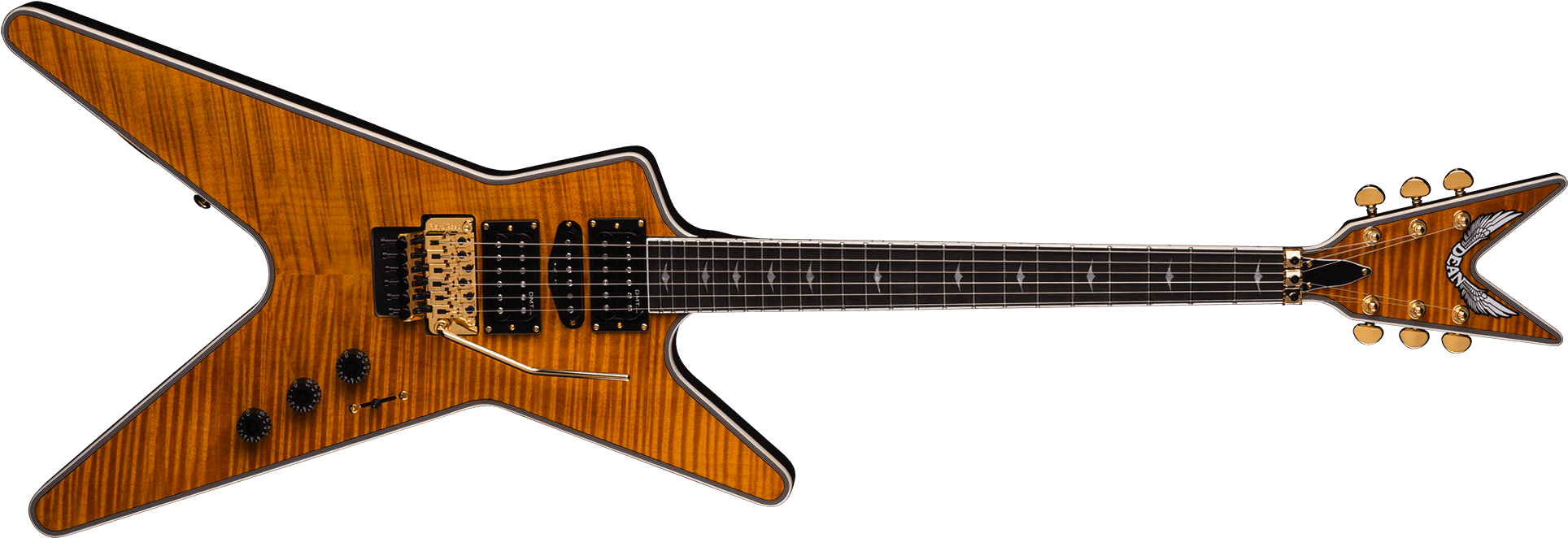 Dean Guitars Image - Dean Ml Switchblade Floyd Hsh Electric Guitar, Trans (2000x710), Png Download