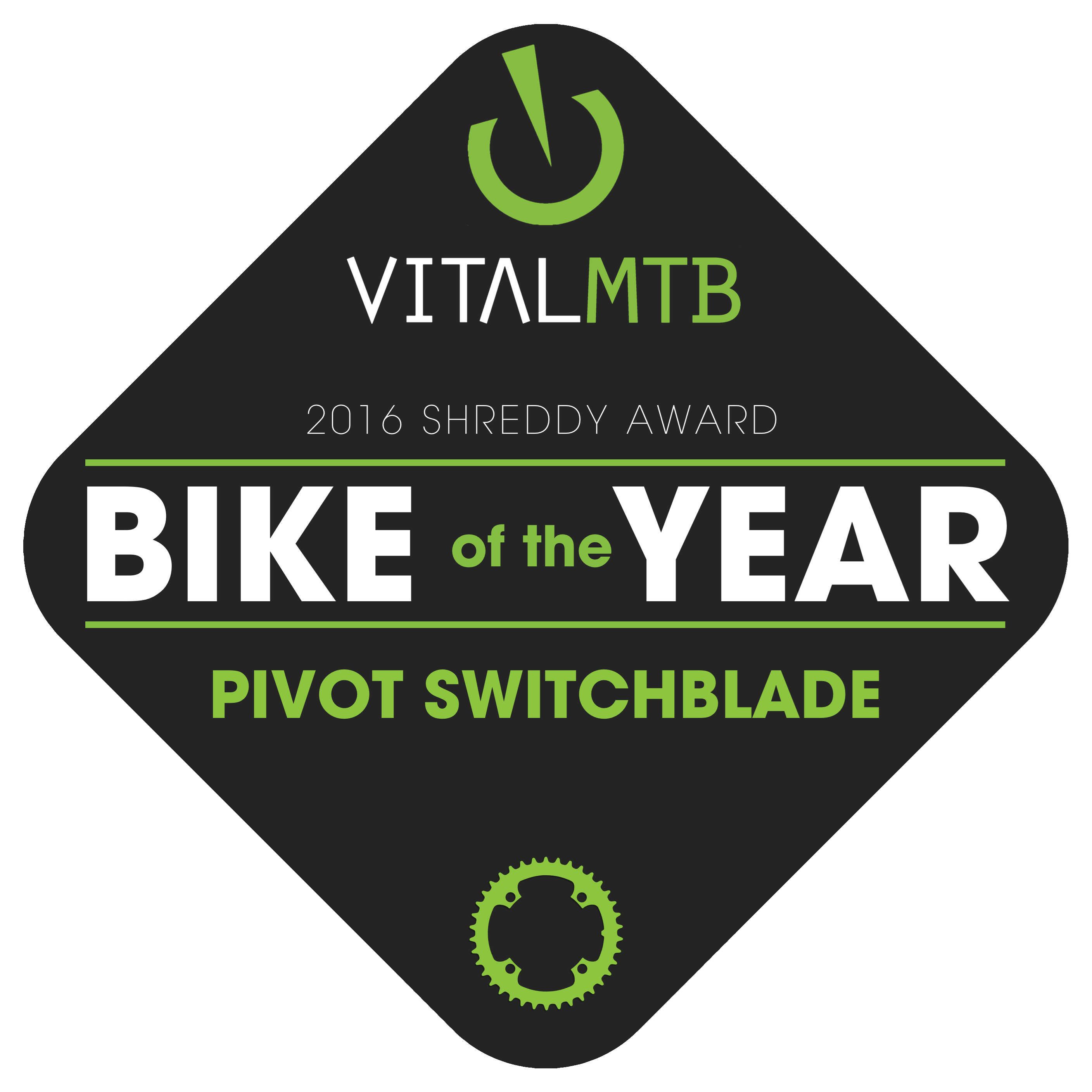 Vitalmtb Bike Of The Year - Sign (3000x3000), Png Download