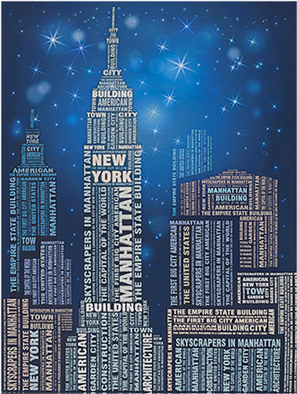 Image For 24x32" New York Skyscraper Painting From - Skyscraper Painting (519x804), Png Download