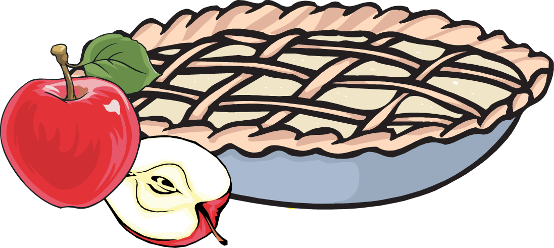 Smelling Apple Pie Clipart Svg Royalty Free - Free Apple Pie Clip Art (1097x491), Png Download