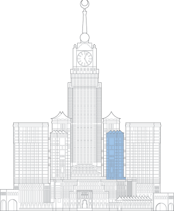 Abraj Al Bait Marwah Tower Outline - Abraj Al Bait Structure (342x415), Png Download