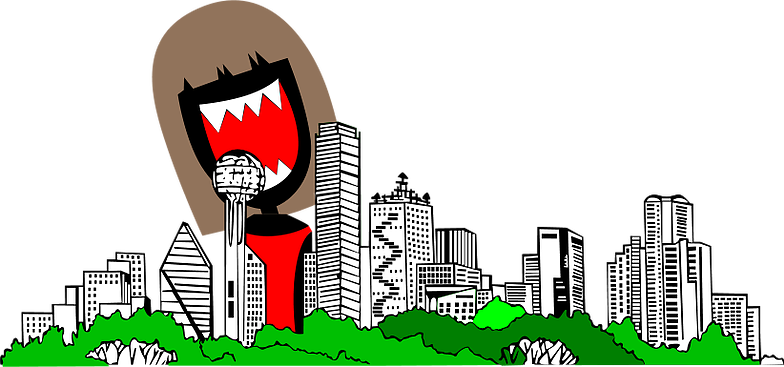 The Hag Eats Dallas - Dallas (784x367), Png Download