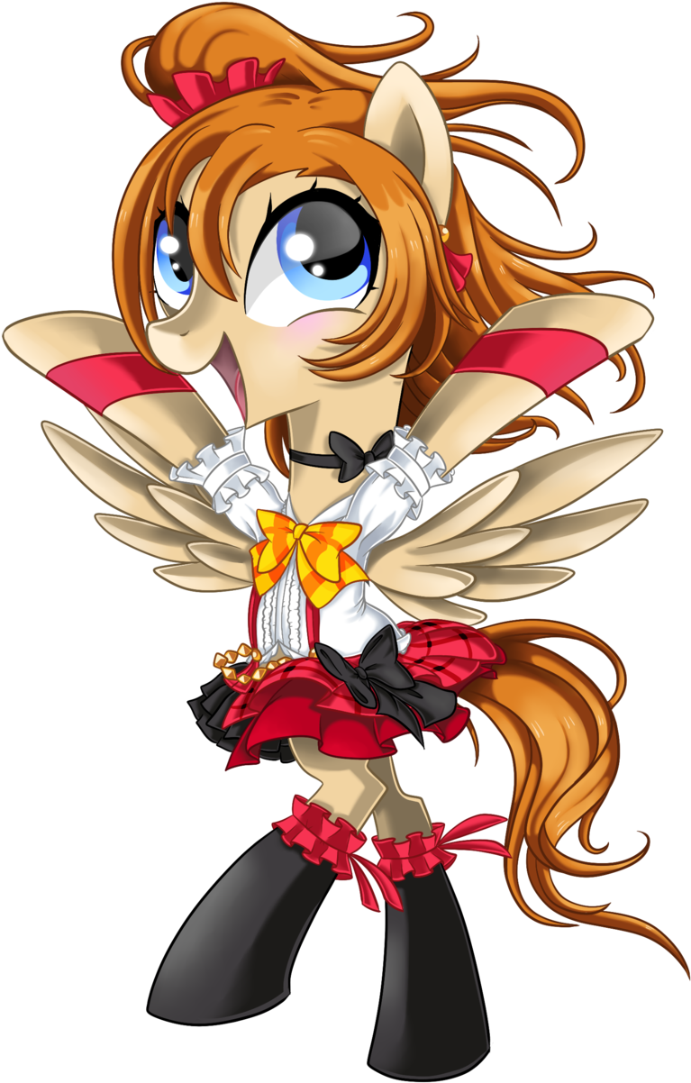 Okapifeathers, Love Live School Idol Project, Ponified, - Cartoon (1024x1317), Png Download