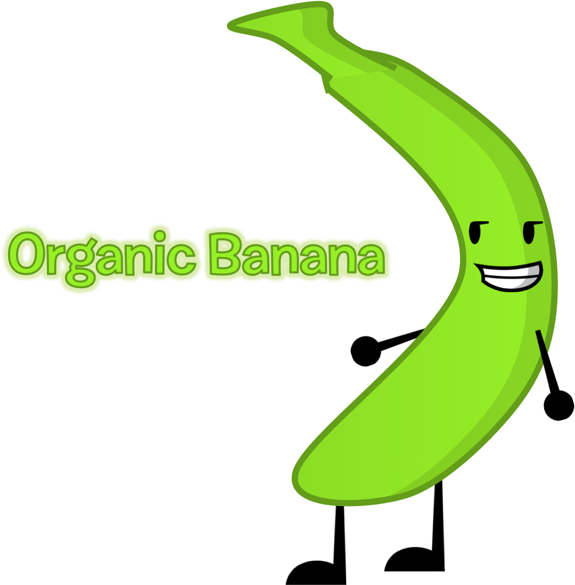 New Oc-organic Banana - Organic Oc (1154x1162), Png Download