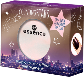 Magic Mirror Effect Nail Pigment - Essence Counting Stars Swatches (350x350), Png Download