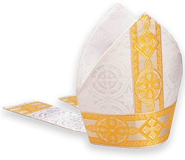Hat Transparent Bishop - Bishops Mitre (375x435), Png Download