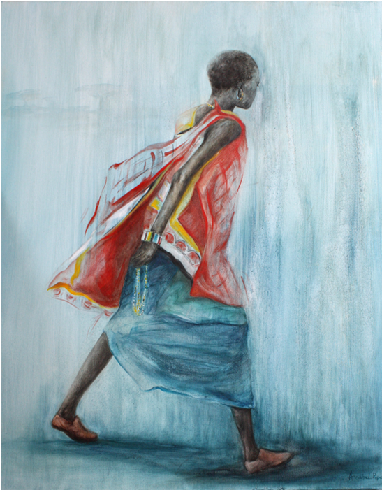 African Breeze - Modern Art (700x700), Png Download