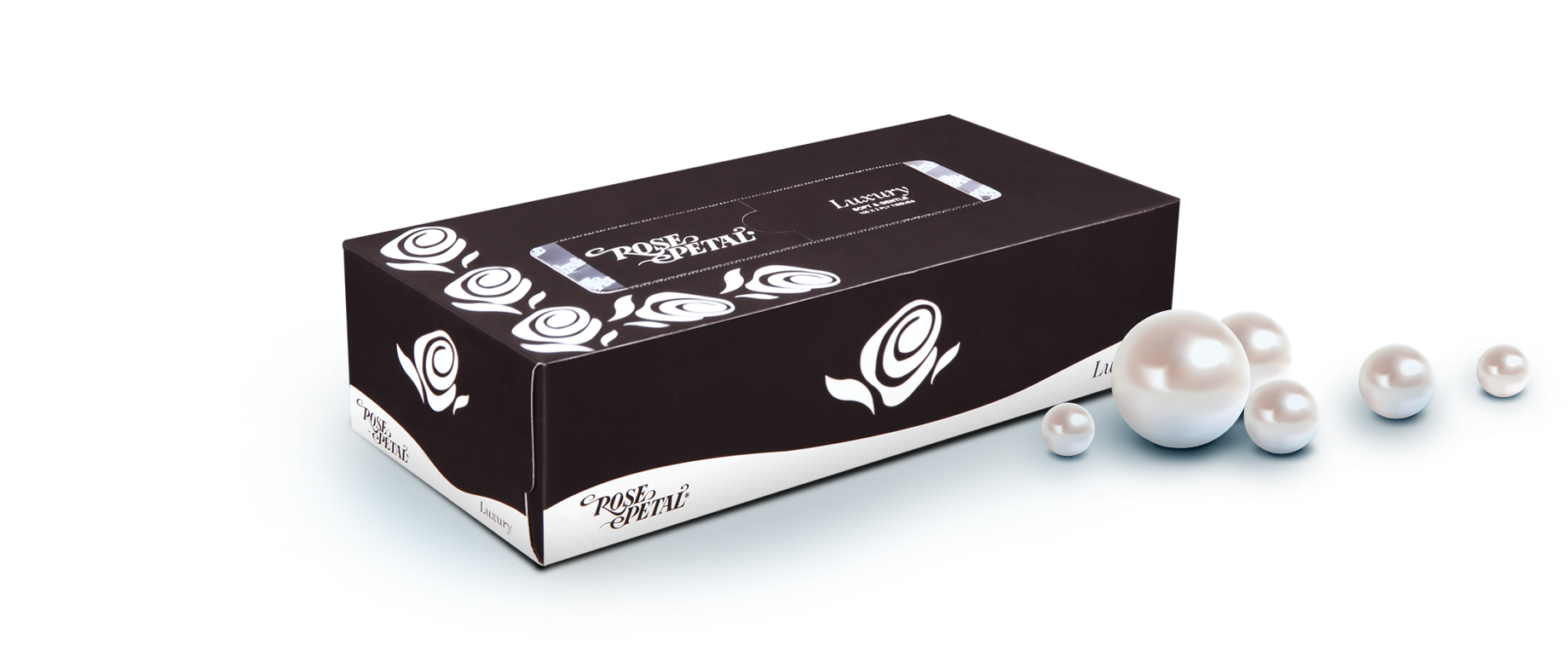 Rose Petal Tissue Box (1886x811), Png Download