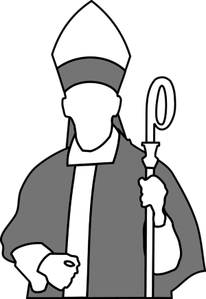 Download Small Png Medium Large Svg Edit Clipart - Bishop Clipart (300x435), Png Download