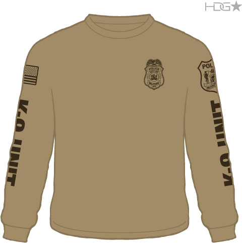 long sleeve police k9 shirts