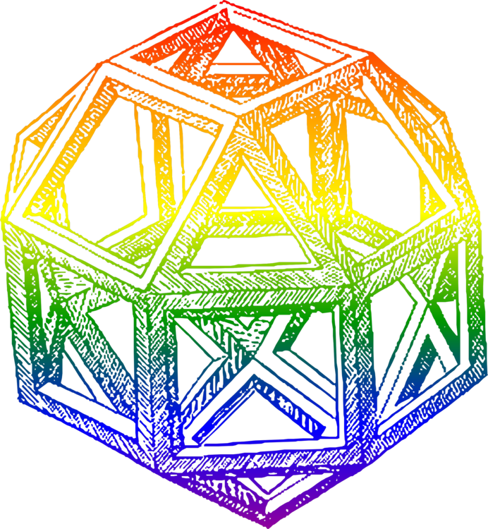 De Divina Proportione Rhombicuboctahedron Portrait - Divina Proportione Transparent Background (692x750), Png Download