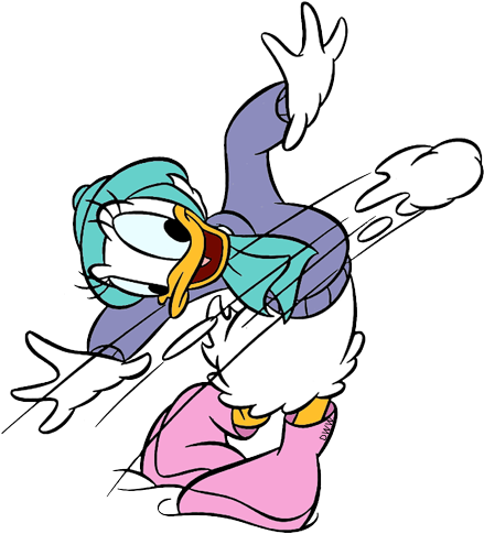 Disney Season Clip Art Galore Daisy - Daisy Duck Winter (450x499), Png Download