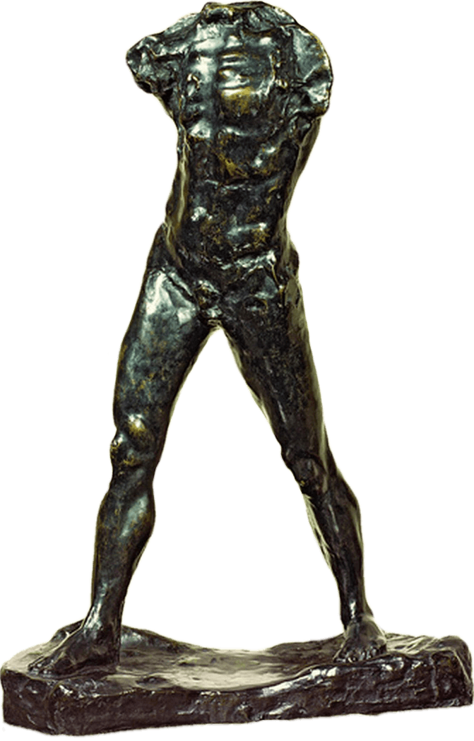Millais, Sir John Everett - Giclee Painting: Rodin's The Walking Man, 1877, 24x18in. (671x1049), Png Download