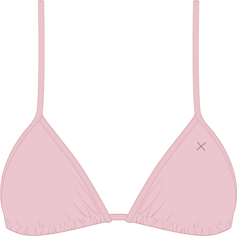 Clip Art Royalty Free Library Bikini Top Clipart - Boutinela Dirty Pink Fitted Top Ii (1200x900), Png Download