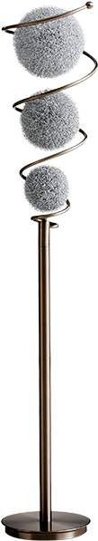 Image For Metal Snowball Floor Lamp From Brault & Martineau - Coat Rack With 4 Hooks (519x804), Png Download