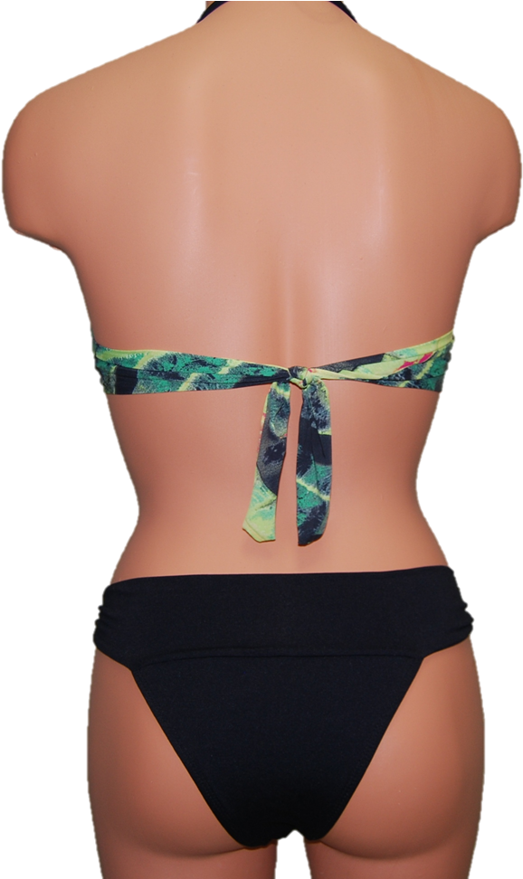 Tropical Forest Bikini Top - Bikini (612x971), Png Download