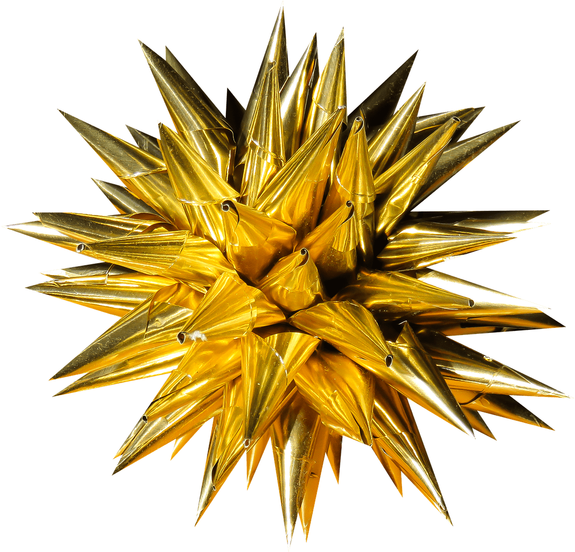 Christmas Decoration Spiky Star Png - Christmas Png Star (1280x1189), Png Download
