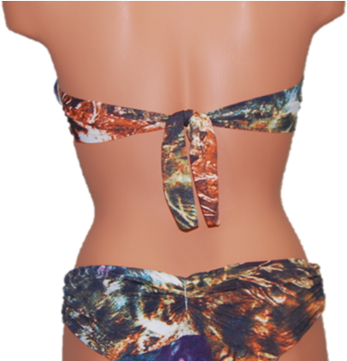 Mix Tie-dye Bikini Bottom - Swimsuit Bottom (400x400), Png Download