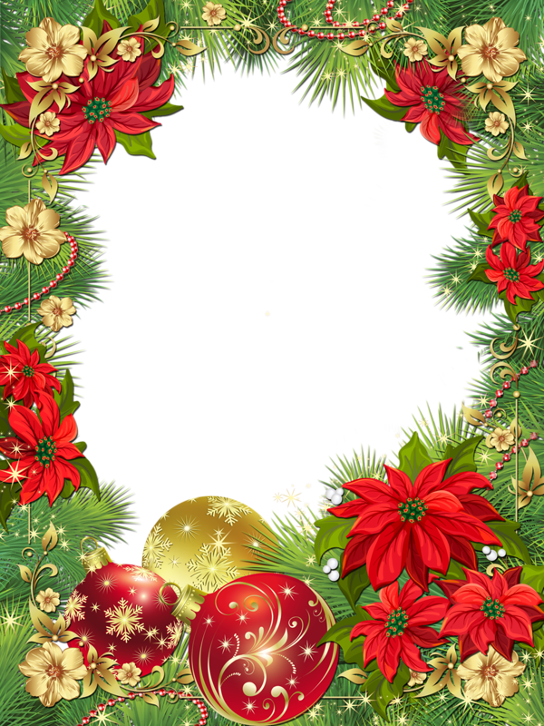 Christmas Star - Frame Merry Christmas Png (600x800), Png Download