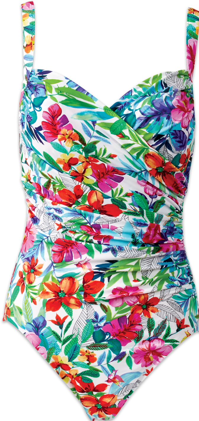 Birds Of Paradise Swimsuit - Swimsuit Top (672x1422), Png Download