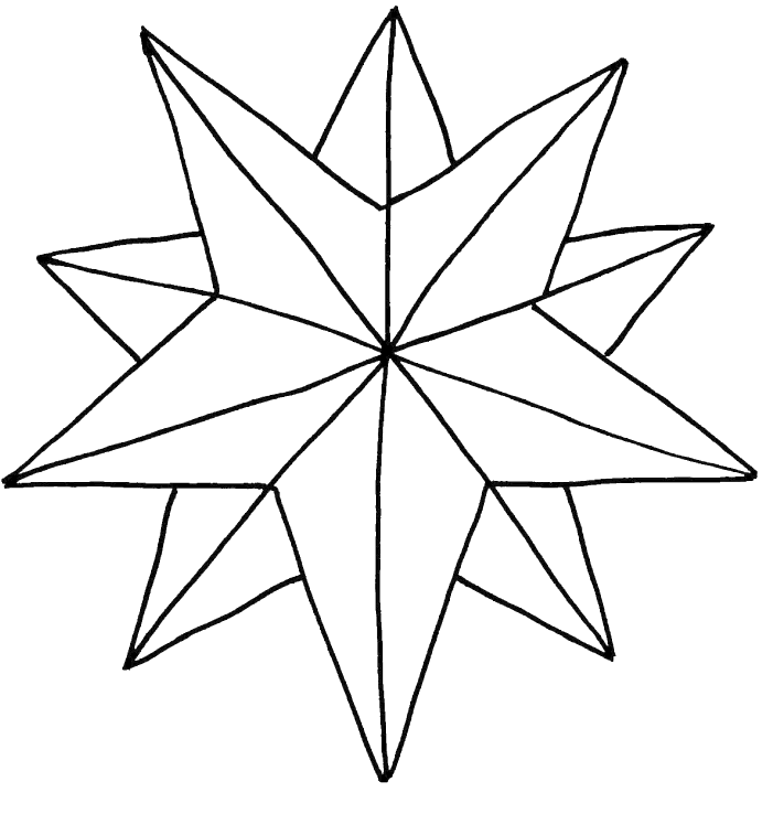 28 Collection Of Christmas Stars Drawing - Coloring Pages (700x917), Png Download