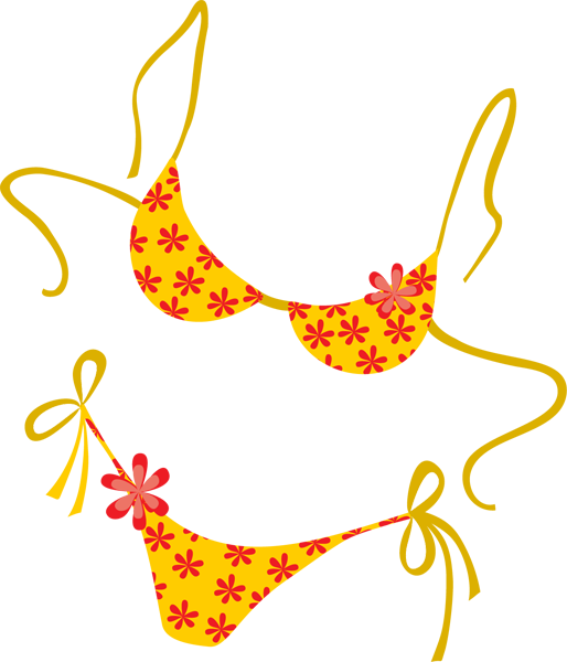 Banner Library Download Beach - Bikini Clipart (514x600), Png Download