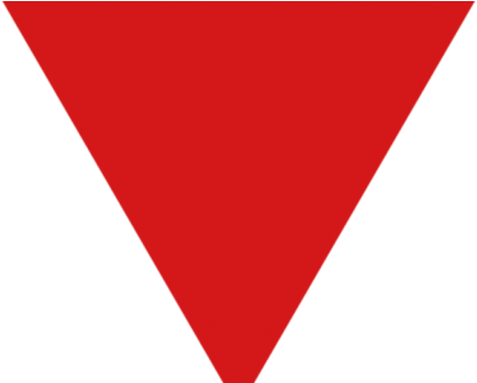 Red Triangle - Red Triangle Upside Down (463x348), Png Download