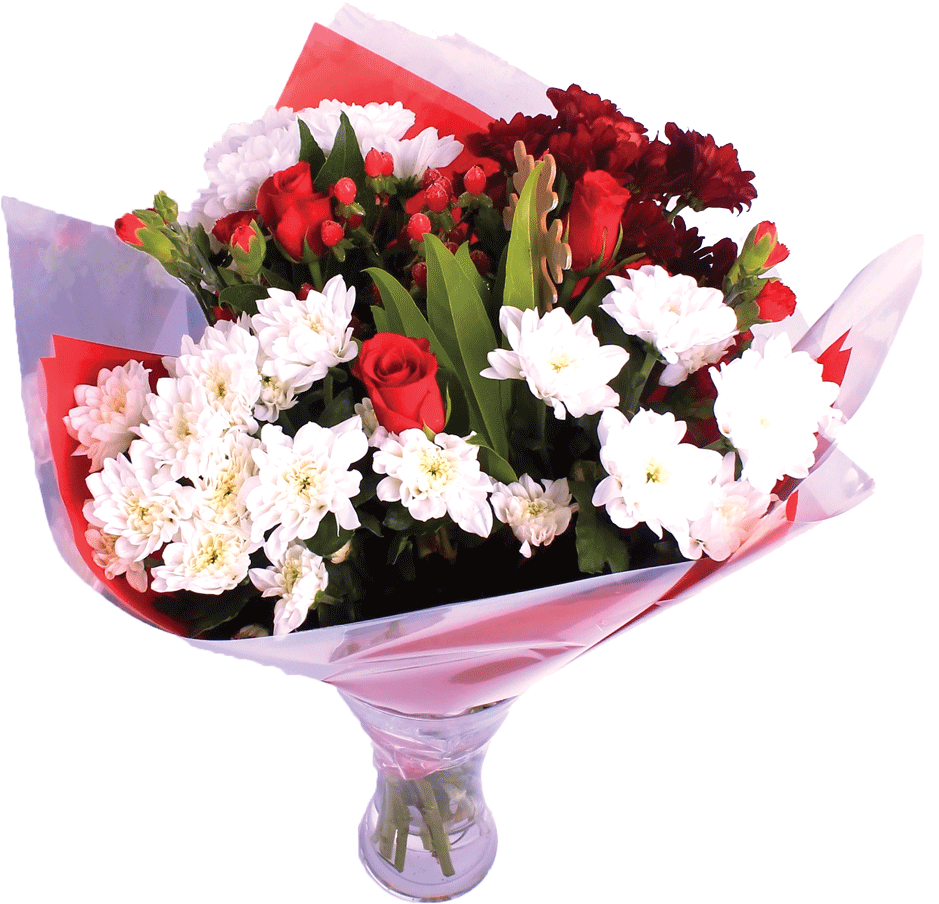 Fresh Flower Bouquet Png (1000x1000), Png Download