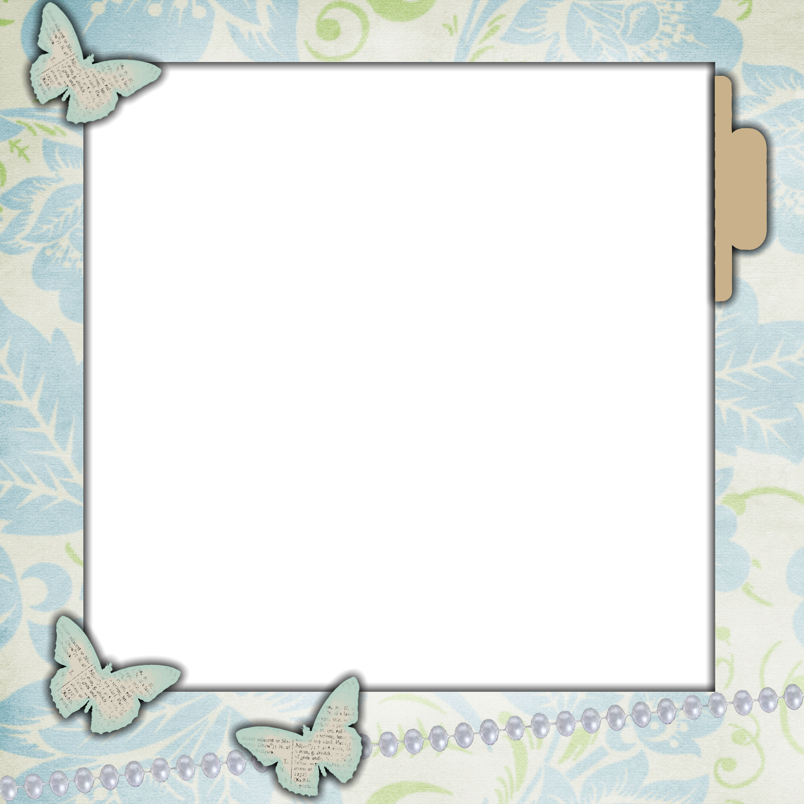 Blue Butterfly - Portable Network Graphics (1600x1600), Png Download