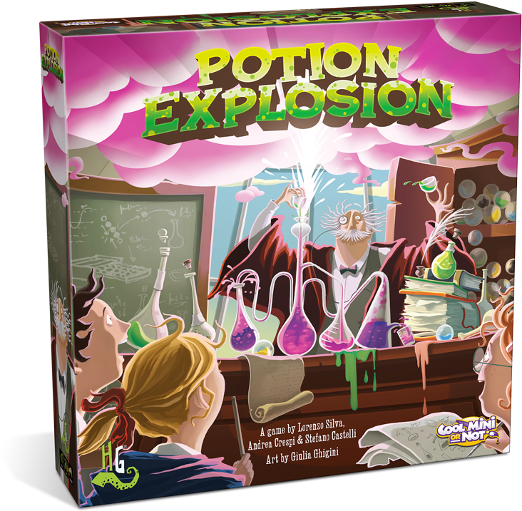 Potion Explosion - Cool Mini Or Not Potion Explosion Board Game (900x934), Png Download