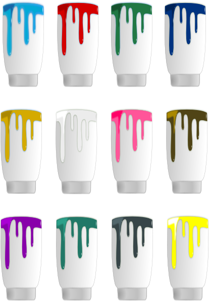 Lata De Tinta Imagens Desenhos (414x596), Png Download