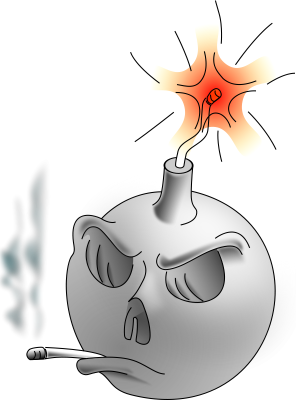 Free Super Nova Free Boom - Anti Smoking Clip Art Gif (592x800), Png Download