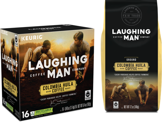 Shop Now - Laughing Man Dukale's Blend Coffee (515x388), Png Download