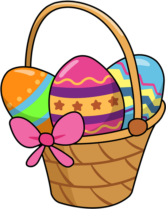 Happy Easter Images - Easter Basket Clipart Free (600x800), Png Download
