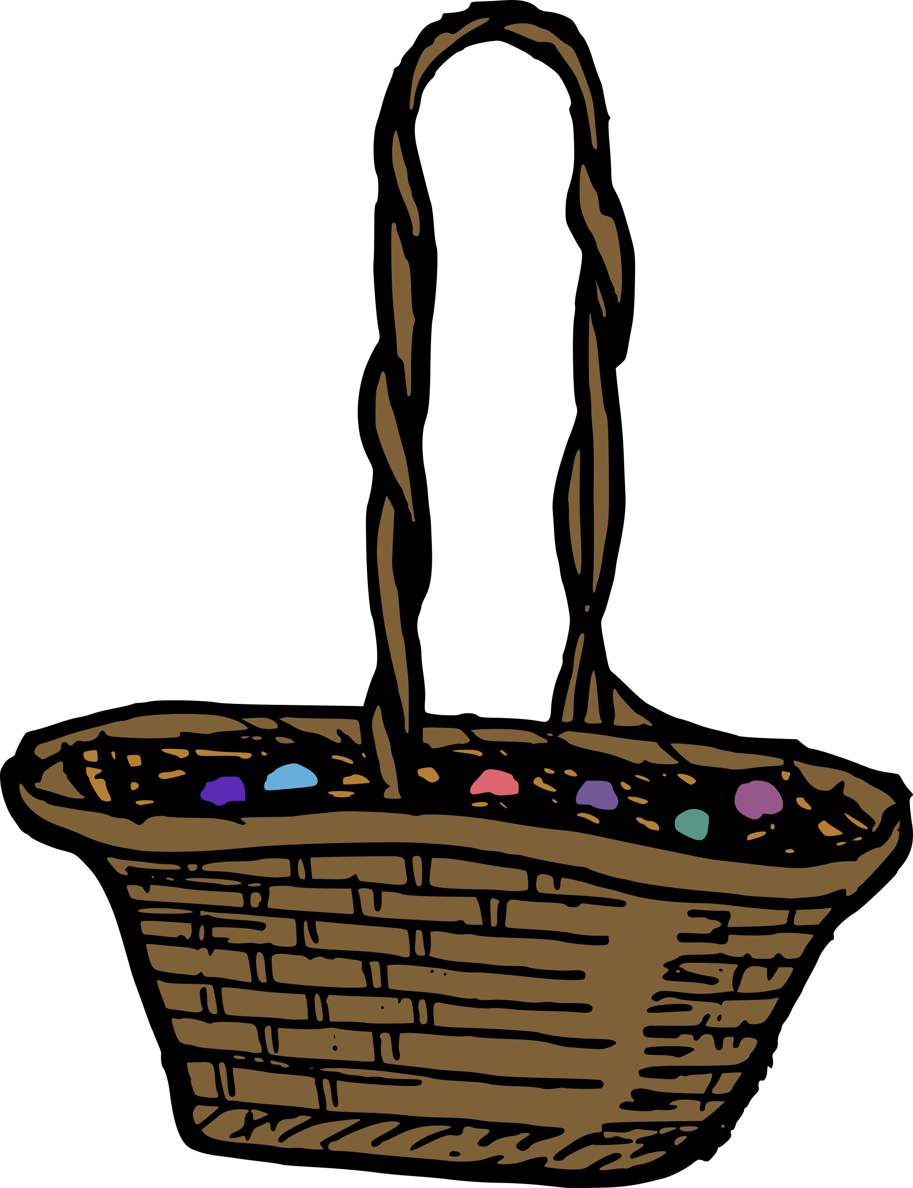 Big Image - Easter Basket (1846x2400), Png Download