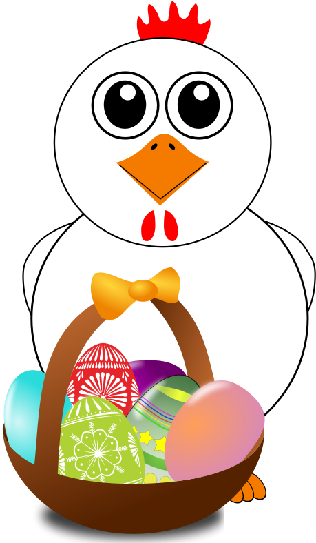 A Burlesque Chicken Full Of Easter Egg Baskets - Custom Easter Basket Throw Blanket (460x800), Png Download