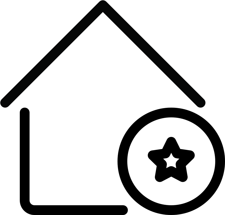Building Home Star - Search Home App Icons (960x960), Png Download
