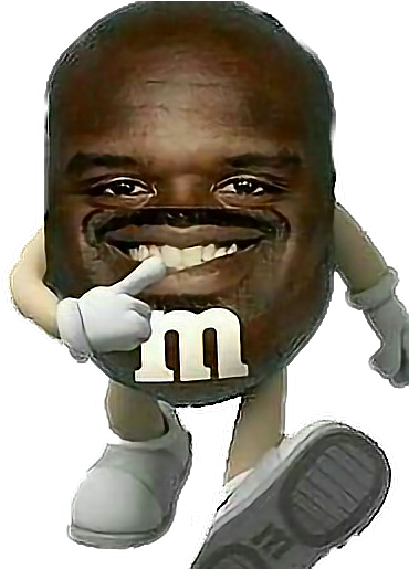 Shaquille O Neal M&m (456x514), Png Download