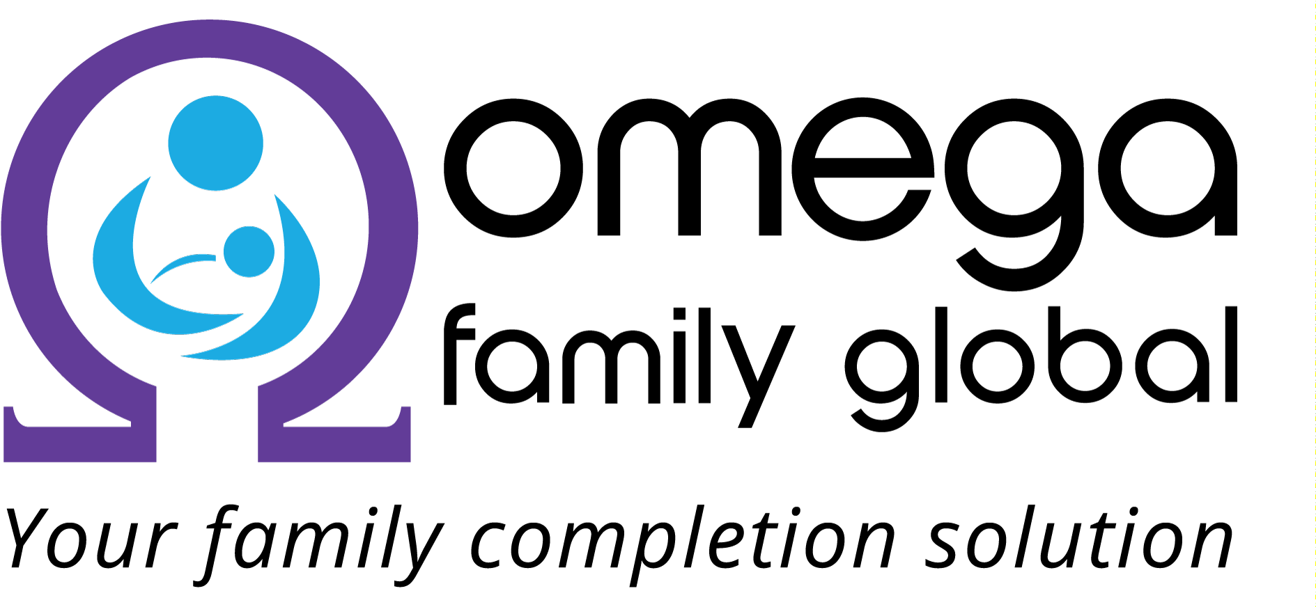 Original Omega Family Global Imagotype Horizontal Version - Omega Family Surrogates (1999x872), Png Download