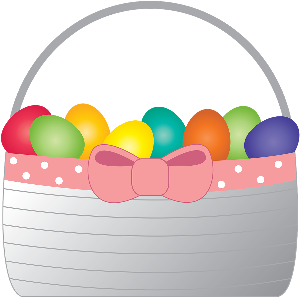 Easter Fun Fair - Easter Basket (1280x1280), Png Download