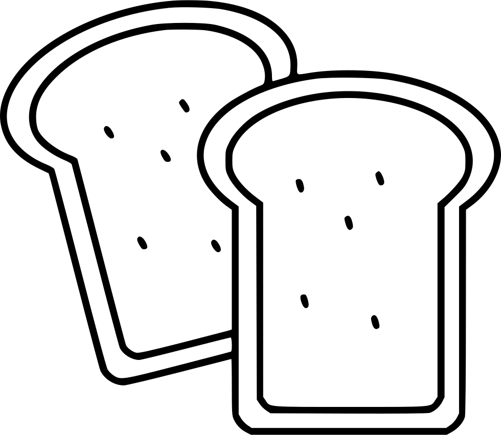 Bread Drawing Toast - Clipart Toast Png (980x852), Png Download