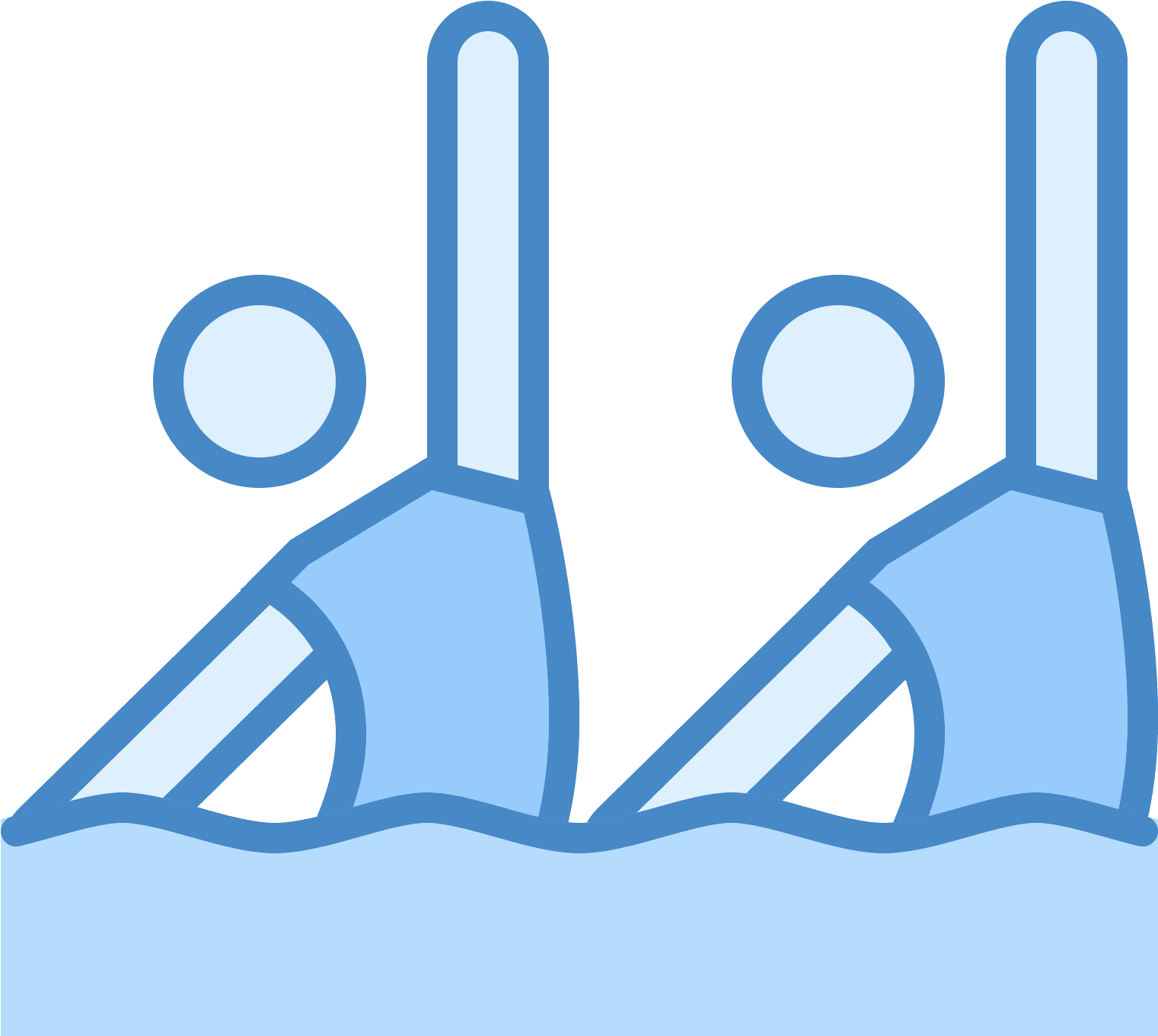 Download Synchronised Swimming Icon - Swimming | Transparent PNG ...