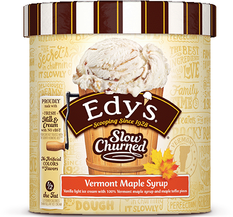 Vermont Maple Syrup - Dreyer's Caramel Ice Cream (500x480), Png Download