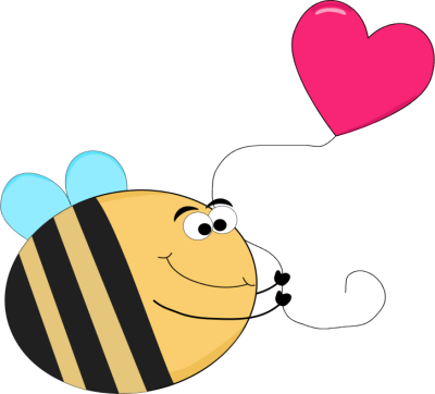 Funny Clipart Bee - Thank You Bee Clipart (400x362), Png Download
